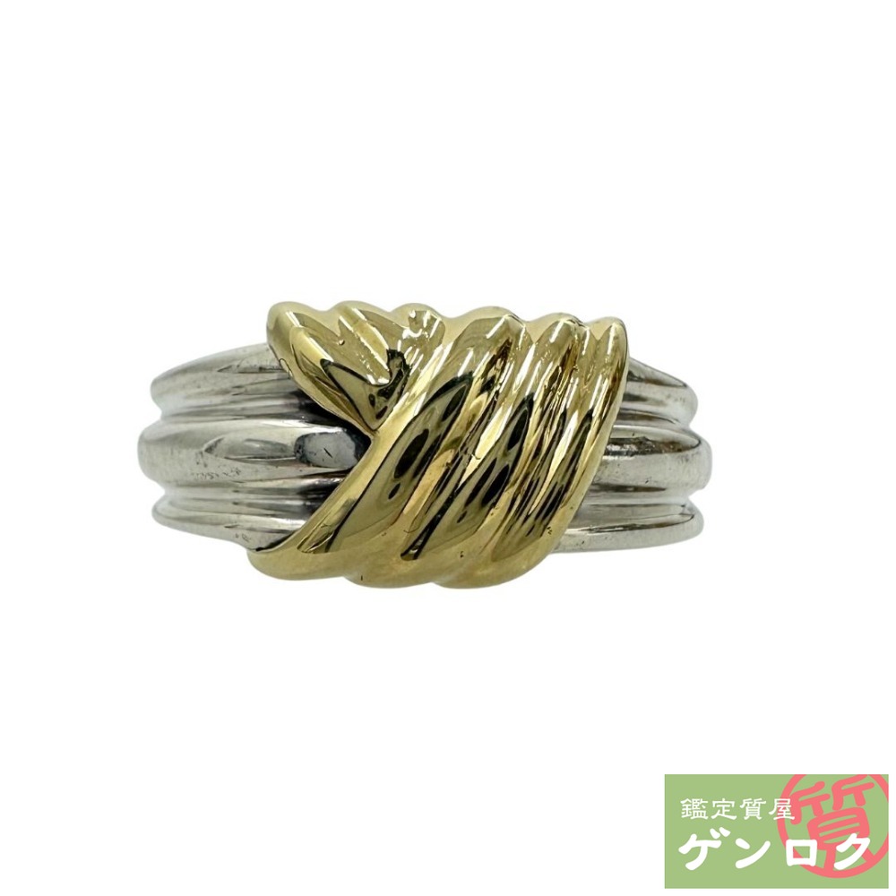 楽天市場】ティファニー コンビ リング・指輪 シルバー/K18YG