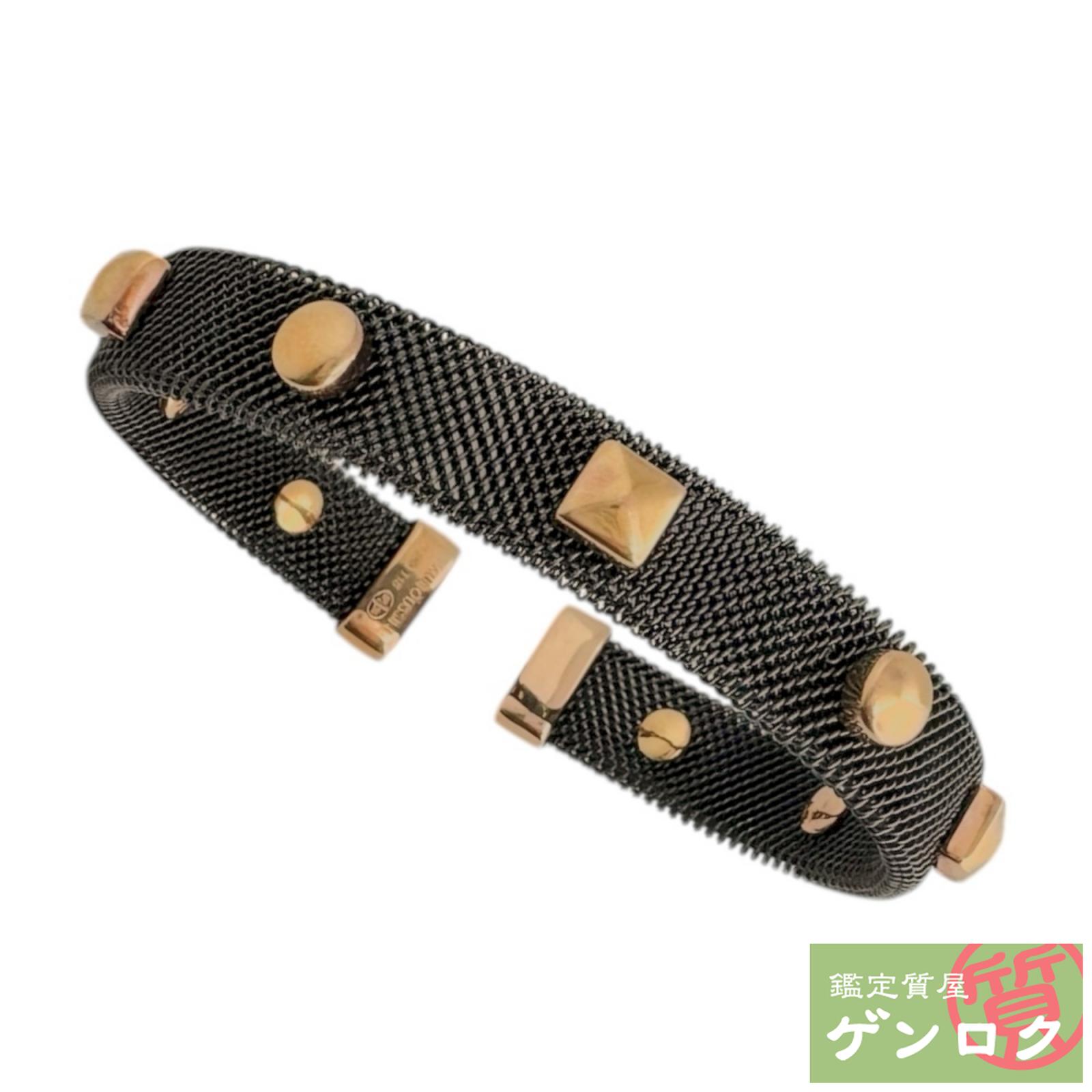 【中古】 モーブッサン ルート ドゥ トア バングル シルバー925 ブラック/ゴールド色 MAUBOUSSIN【質屋】【代引き手数料無料】