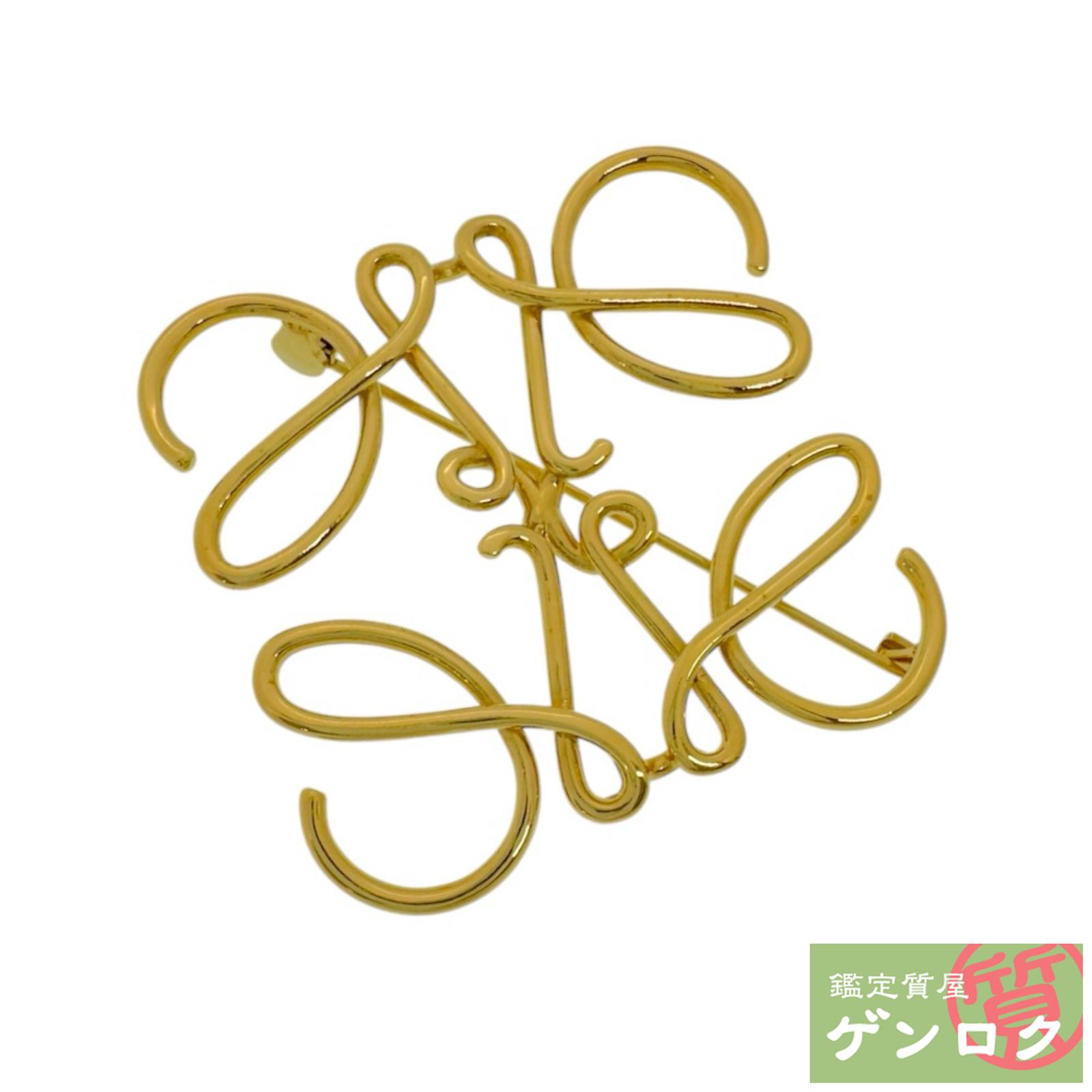 楽天市場】【ロエベ】Loewe Lロゴ Fパール ピンブローチ コサージュ