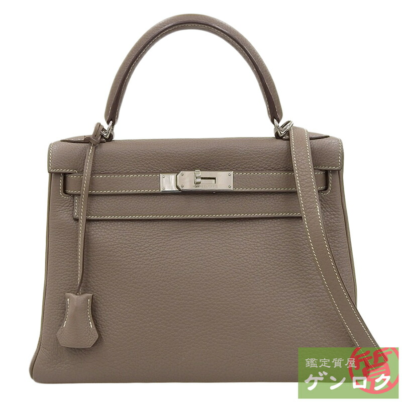 【中古】 エルメス ケリー28 ショルダーバッグ □L刻印(2008年) レザー エトゥープ エトープ HERMES【質屋】 楽天市場】【中古】 エルメス ケリー28 ショルダーバッグ □L刻印(2008