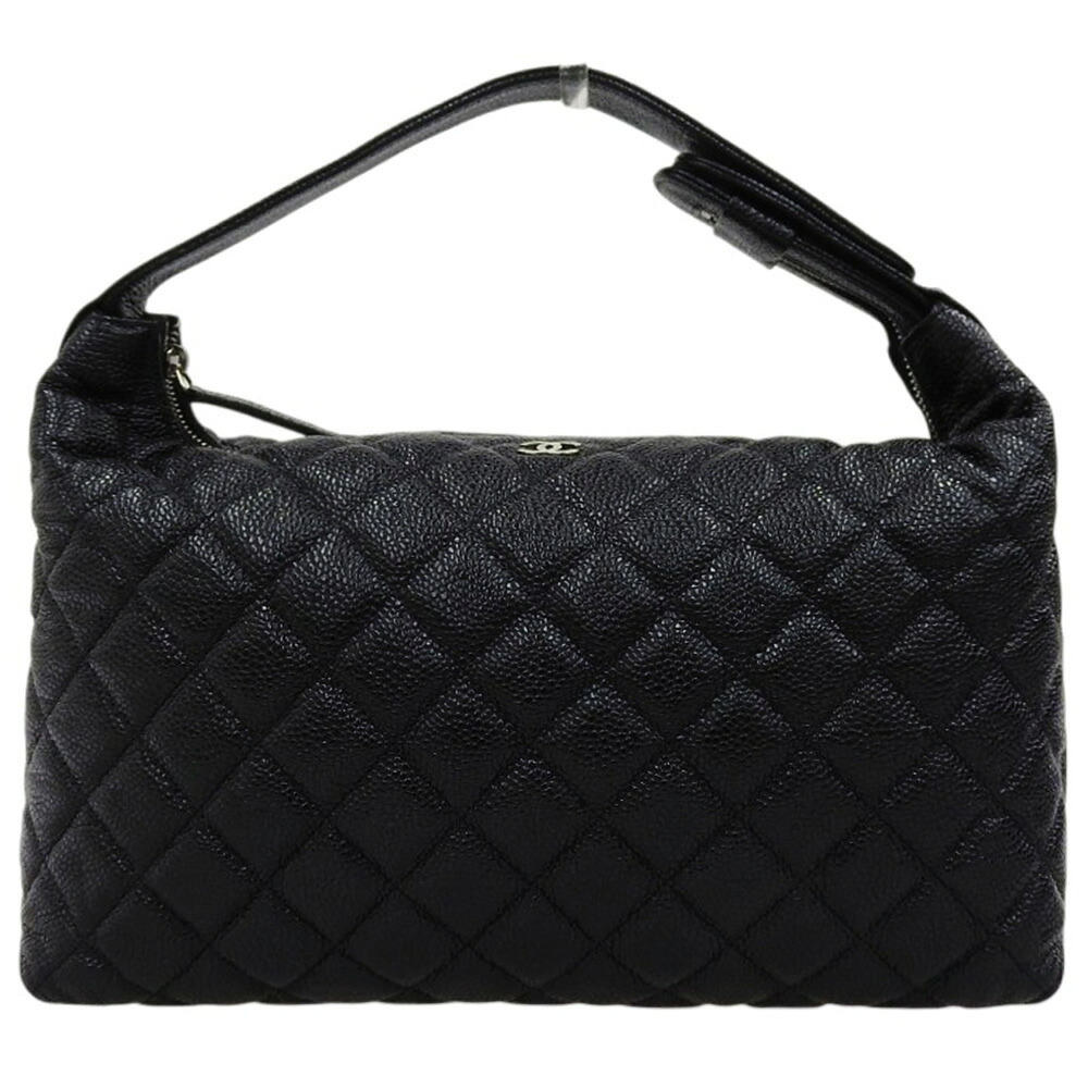 【中古】 シャネル マトラッセ ハンドバッグ ハンドバッグ 17番台 キャビアスキン ブラック CHANEL【質屋】【代引き手数料無料】｜鑑定質屋 ゲンロク