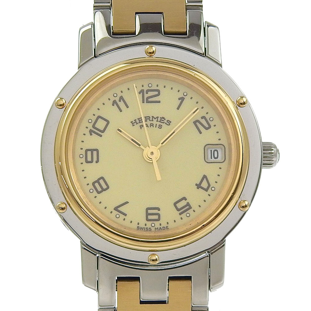 楽天市場】【中古】【ウォッチ】 HERMES エルメス クリッパー オーバル
