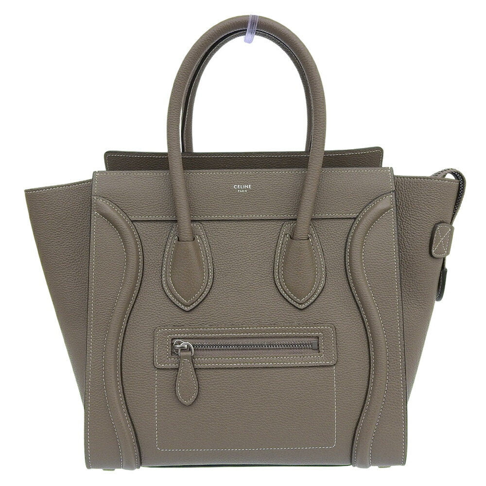 【美品】CELINE ラゲージファントム トートバッグ グレージュ 大容量 セリーヌ(CELINE)セリーヌ ラゲージ ファントム トートバッグ バッグ