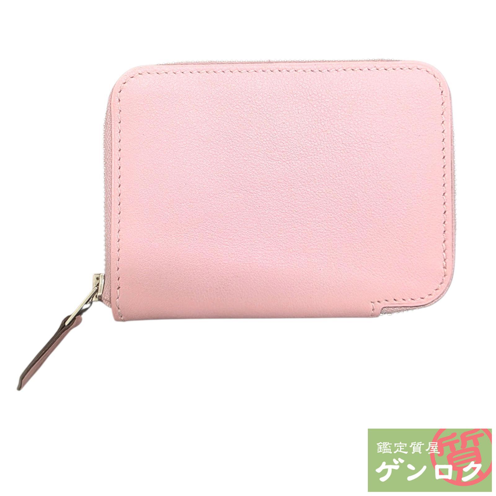 【中古】 エルメス アザップ ミニ コインケース 歌留多入れもの □Ｒ目じるし(2014年) スイフト 薄サクラ色 HERMES【一六銀行】【代引っ張ること委員会無料】