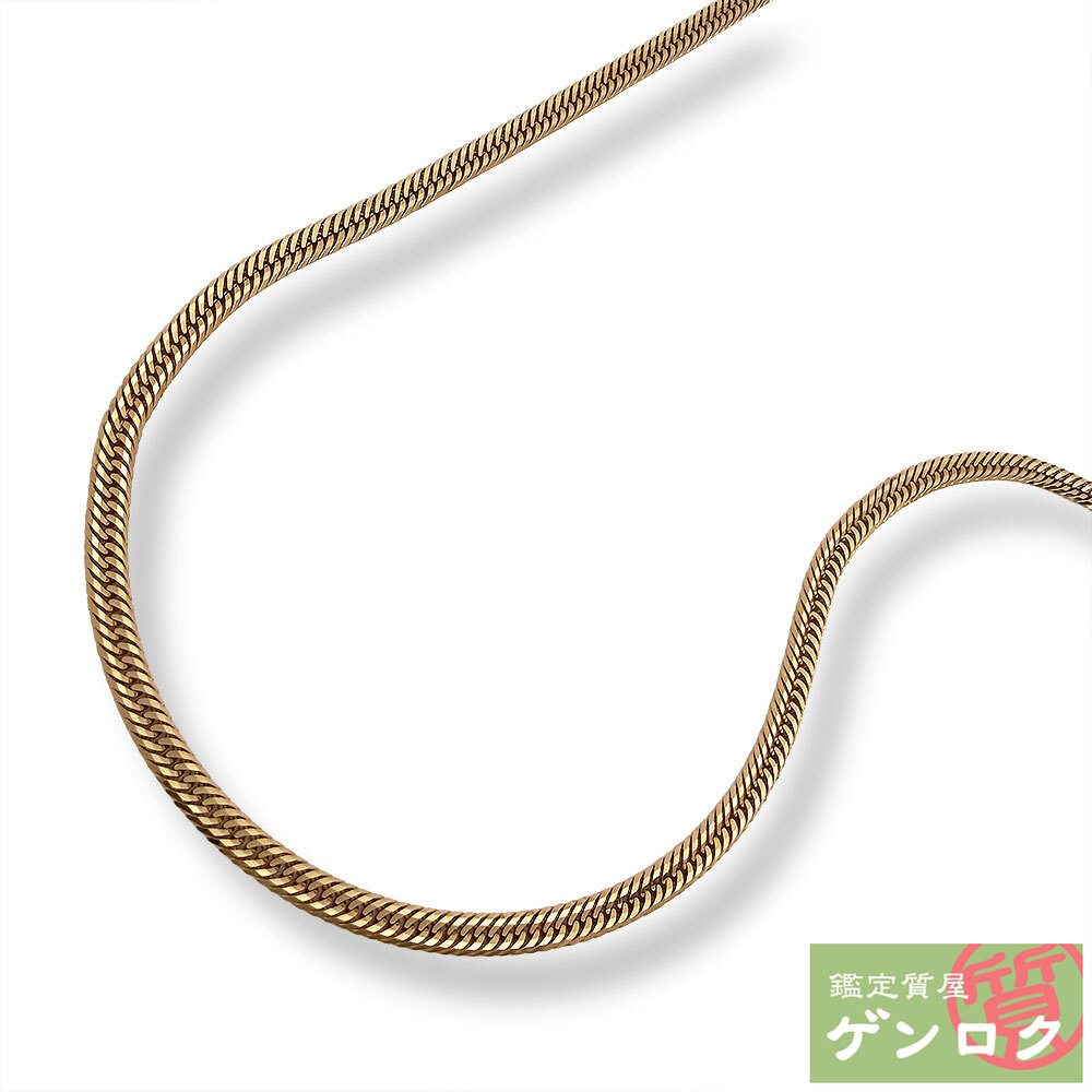 【中古】 十二面 トリプル 喜平 ネックレス K18【質屋】【代引き手数料無料】|鑑定質屋 ゲンロク