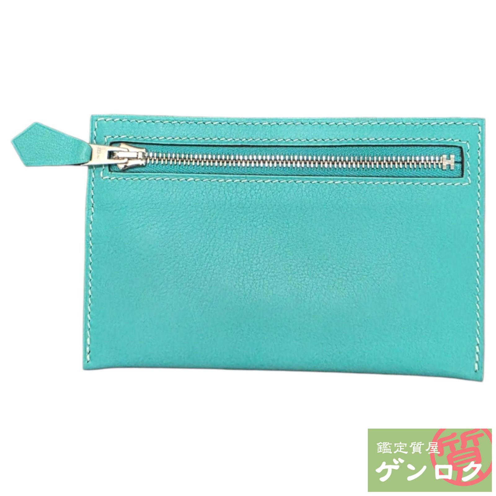 【中古】 エルメス ジップザップ コインケース キーケース □L刻印(2008年) レザー グリーン系 HERMES【質屋】【代引き手数料無料】|鑑定質屋 ゲンロク