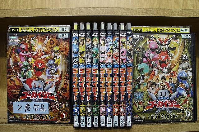 DVD 海賊戦隊 ゴーカイジャー 1～12巻(2巻欠品) 計11本set ※ケース無し発送 レンタル落ち ZEE830｜ギフトグッズ 店 21,463円