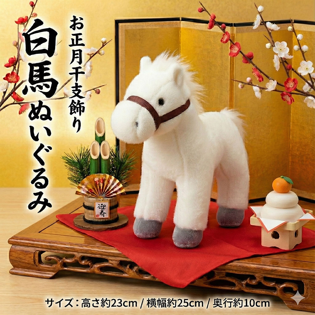 楽天市場】馬 ウェイトドール 1体 ピンク リボン ベールつき