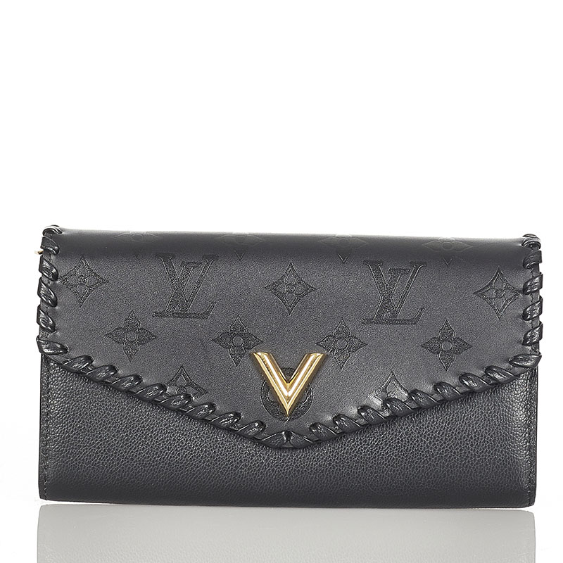 ルイ ヴィトン モノグラム ポルトフォイユヴェリー M659 ブラック レザー 長財布 レディース Louis Vuitton 中古 Bouncesociety Com