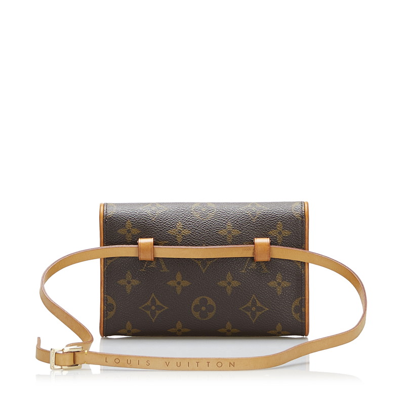 レッド系 Louis Vuitton ポシェット ツイン ブラウン レザー