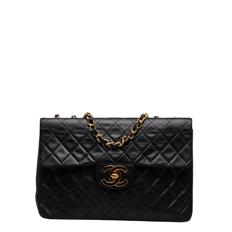 シャネル ココマーク デカマトラッセ34 斜め掛け チェーン ショルダーバッグ ブラック レザー レディース CHANEL 【中古】 楽天市場】シャネル ココマーク デカマトラッセ34 斜め掛け チェーン