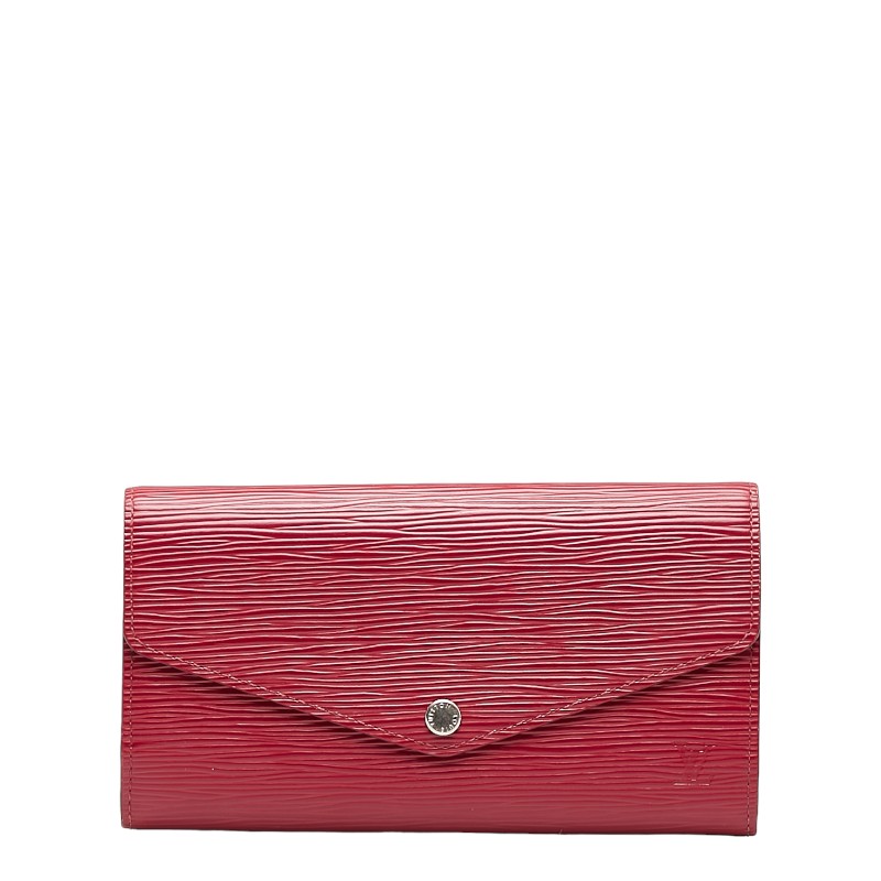 ルイ ヴィトン エピ ポルトフォイユ サラ 長紙入れ M60580 フューシャ サクラ色 なめし革 レディース LOUIS VUITTON 【中古】