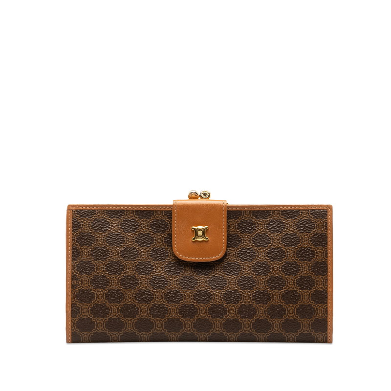 楽天市場】【財布】CELINE セリーヌ マカダム柄 がま口長財布 楽天市場】【財布】CELINE セリーヌ マカダム柄 がま口長財布