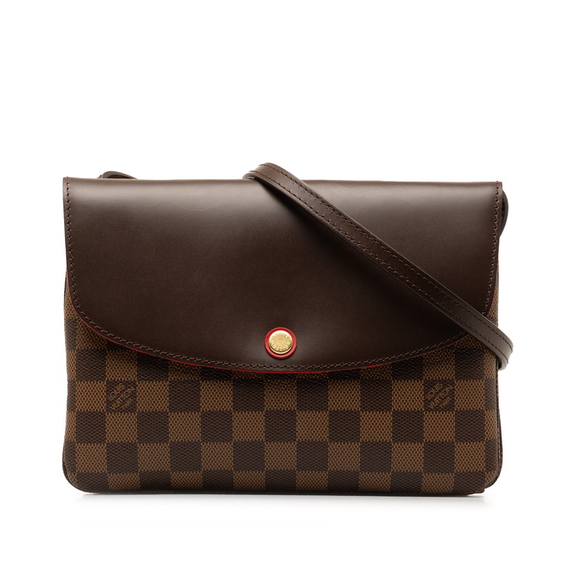 △LOUIS VUITTON トゥルーストワレット25 ダミエ ショルダー