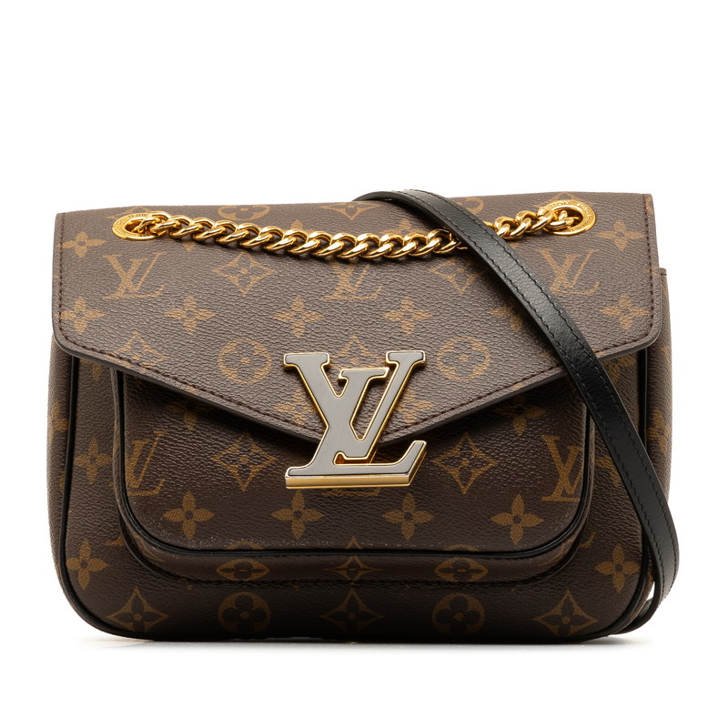 ルイ・ヴィトン レザー ポシェット ルイーズ MM M41279 LOUIS VUITTON - ルイ ヴィトン ポシェットルイーズMM チェーン