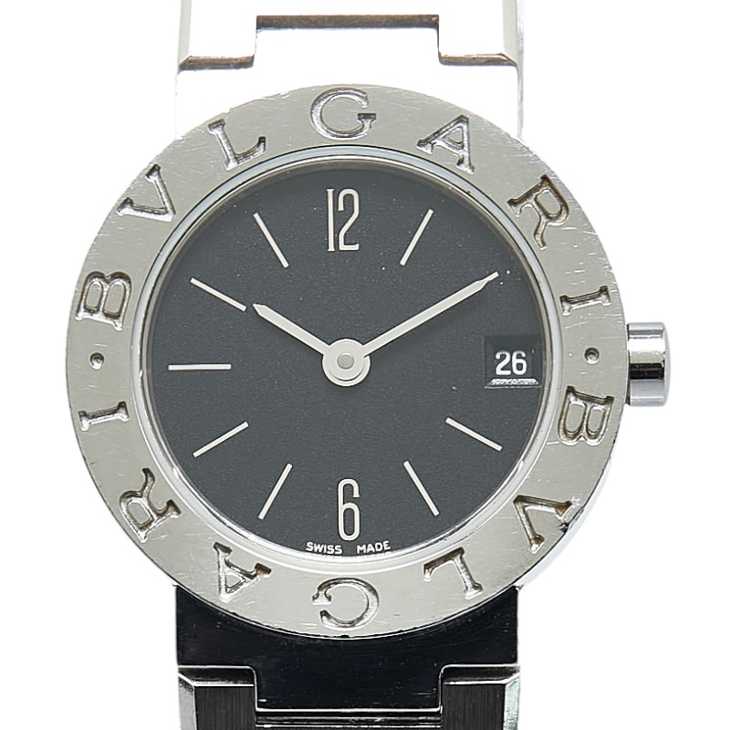 新品未使用！　BVLGARI BVLGARI レディース　BB 26 SLD Preowned Bvlgari Bvlgari BB 26 SLD stainless steel 26mm |