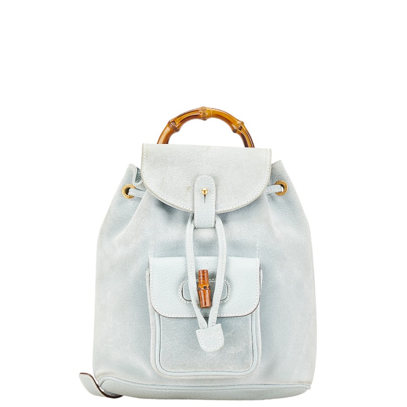 ✨美品✨GUCCI リュック バッグパック スエード バンブー レザー ネイビー 楽天市場】【中古】 中美品 グッチ GUCCI バンブー リュック