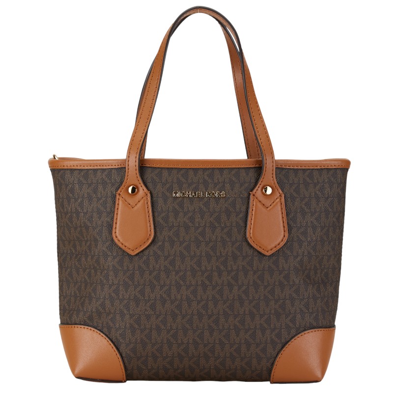 SALE【美品】MICHAEL KORS トートバッグ Michael Kors Charlotte Signature Leather Large Top Zip Tote
