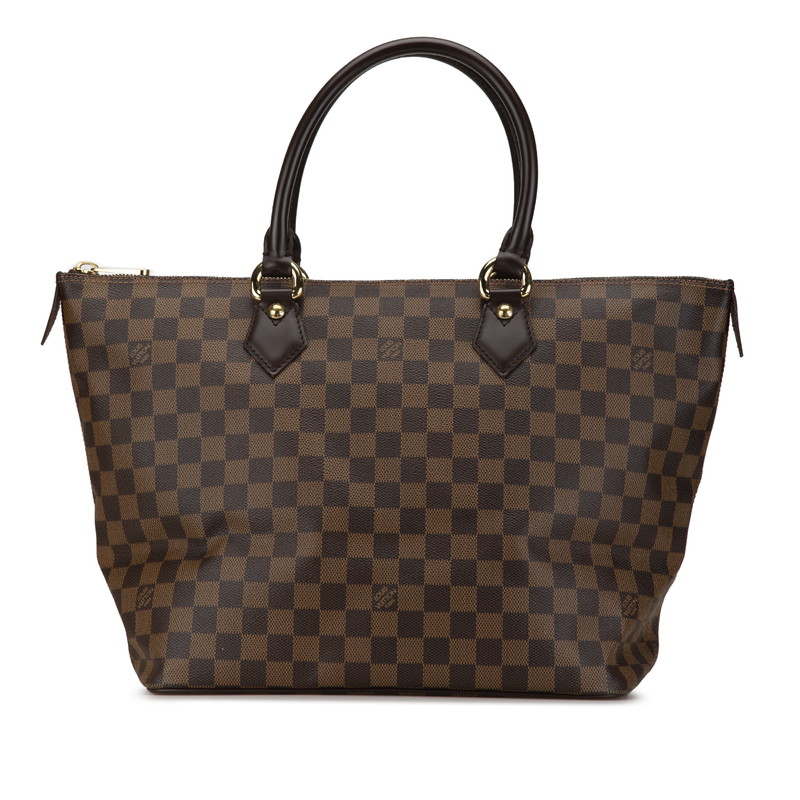 ルイ ヴィトン ダミエ サレヤMM ハンドバッグ ショルダーバッグ N51182 ブラウン PVC レザー レディース LOUIS VUITTON 【中古】|【銀座パリス】 店