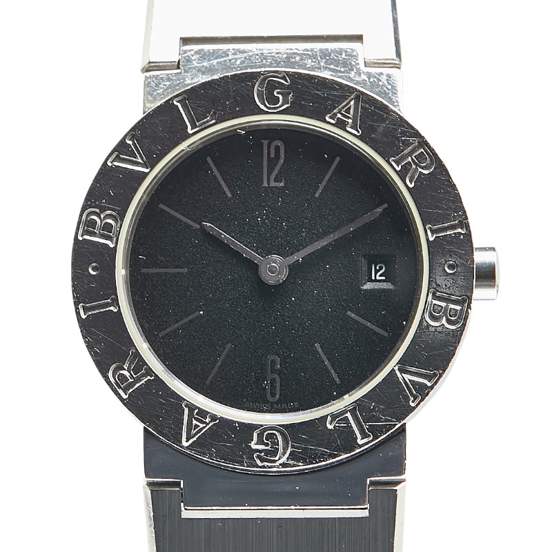 BVLGARI Lazerol ブラック文字盤 時計 使い勝手の良い BVLGARI Lazerol 時計 ブラック文字盤 時計 - 時計
