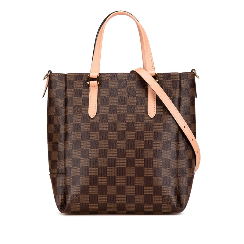 ルイ ヴィトン ダミエ ベルモントBB トートバッグ ショルダーバッグ 2WAY N60297 ブラウン ピンク PVC レザー レディース LOUIS VUITTON 【中古】|【銀座パリス】 店