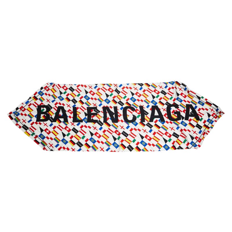 【新品未使用タグ付き】バレンシアガ 　BALENCIAGA ロゴ入り　スカーフ 楽天市場】楽天スーパーセール！【中古】超美品 バレンシアガ