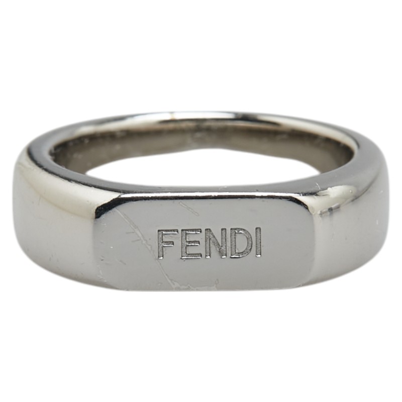 美品　FENDI フェンディ　バゲッド　リング　指輪　シルバーカラー 楽天市場】フェンディ FENDI 指輪（2点セット） バゲット リング