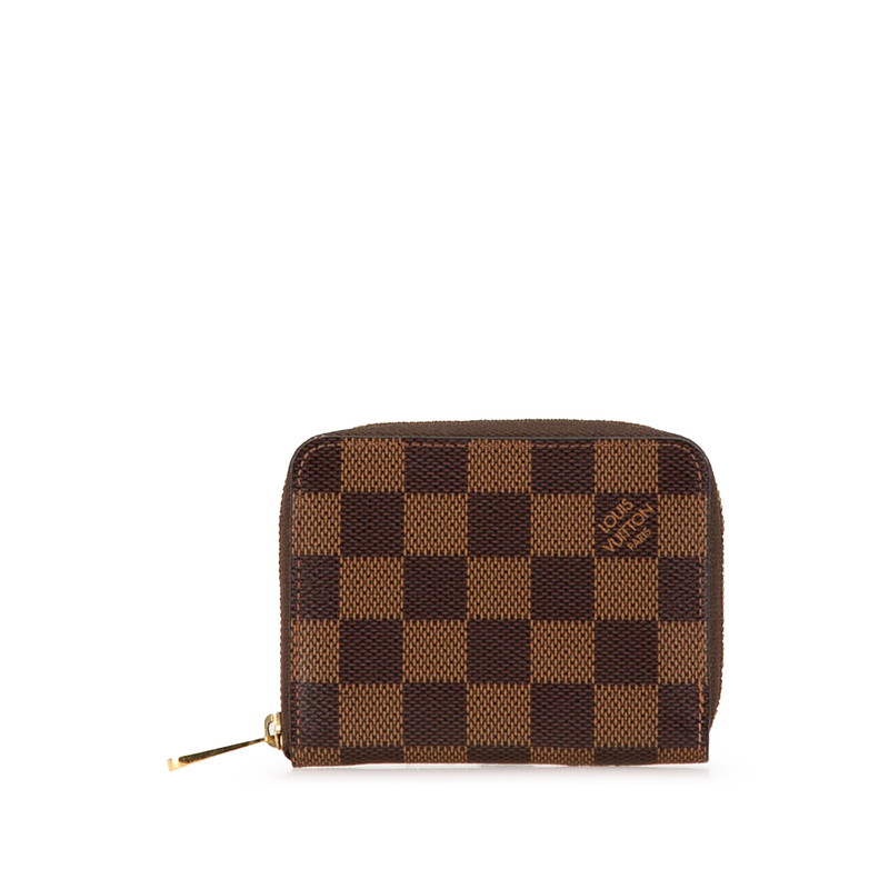 ルイ ヴィトン ダミエ ジッピー コイン パース コインケース 小銭入れ N63070 ブラウン PVC レディース LOUIS VUITTON 【中古】｜【銀座パリス】　店