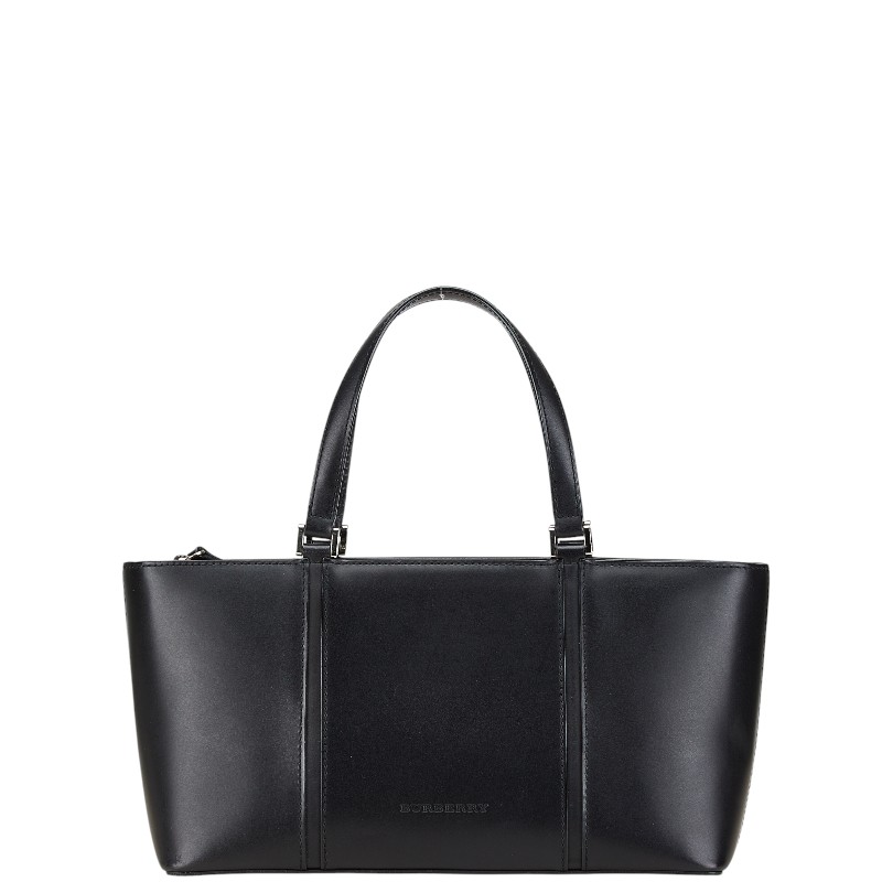 バーバリー ノバチェック ハンドバック 黒いこと なめし革 レディース BURBERRY 【中古】 ハンドバッグ-バッグ・小物・ブランド雑貨