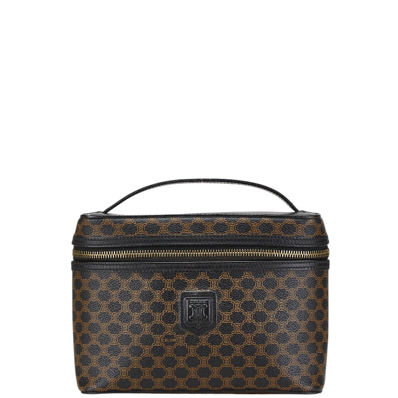 CELINE マカダム柄 バニティバッグ ハンドバッグ ポーチ PVC レザー 楽天市場】CELINE セリーヌ マカダム柄 バニティバッグ