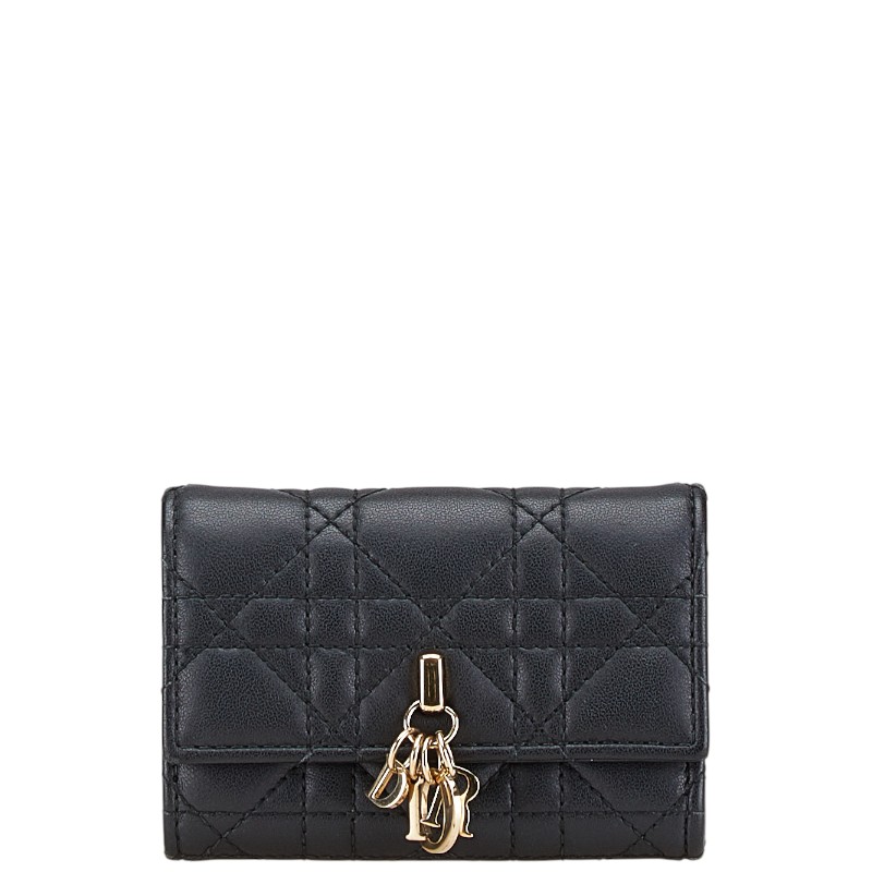 【日常を彩る逸品】Dior CDロゴ レザー コンパクトウォレット クリスチャンディオール CDロゴ レザー コンパクトウォレット