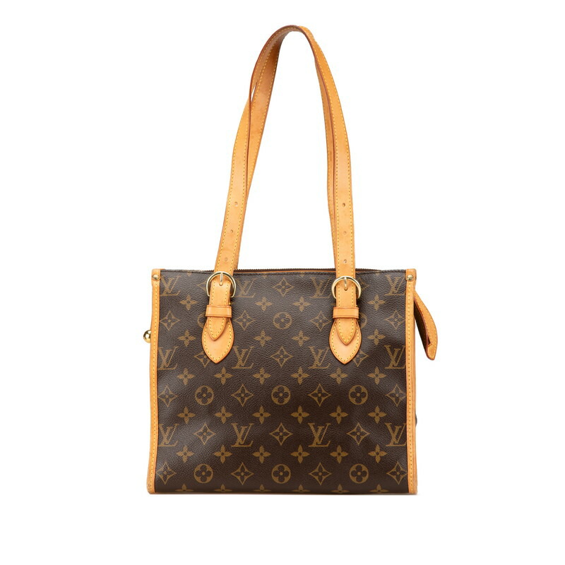 ルイ ヴィトン モノグラム ポパンクール オ ショルダーバッグ トートバッグ M40007 ブラウン PVC レザー レディース LOUIS VUITTON 【中古】