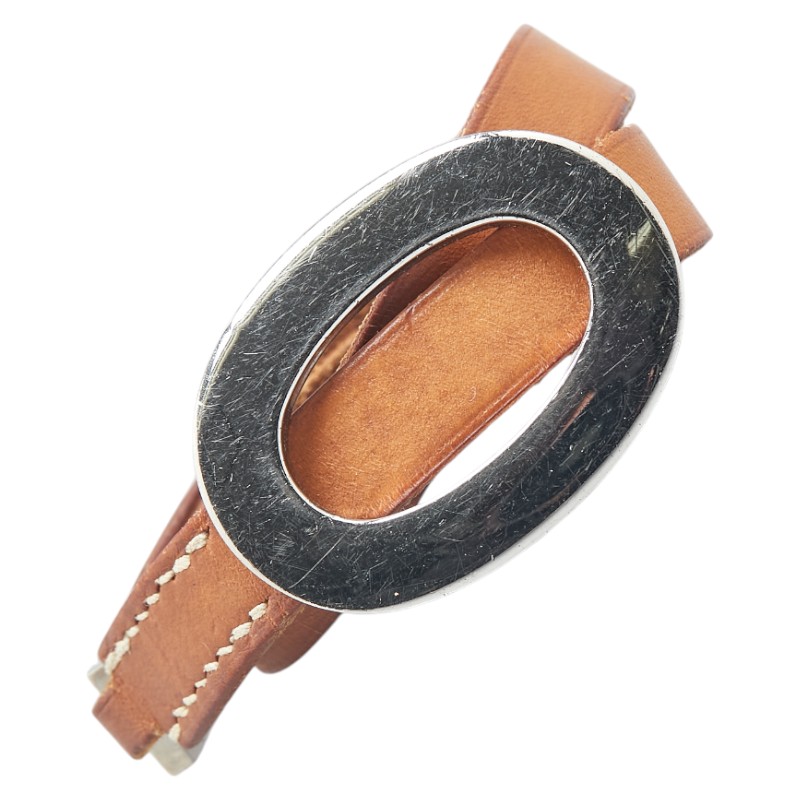 HERMES エルメス　ベルトモチーフ　バングル　ブラック＆ゴールド　　中古品 HERMES エルメス ベルトモチーフ バングル ブラック＆ゴールド