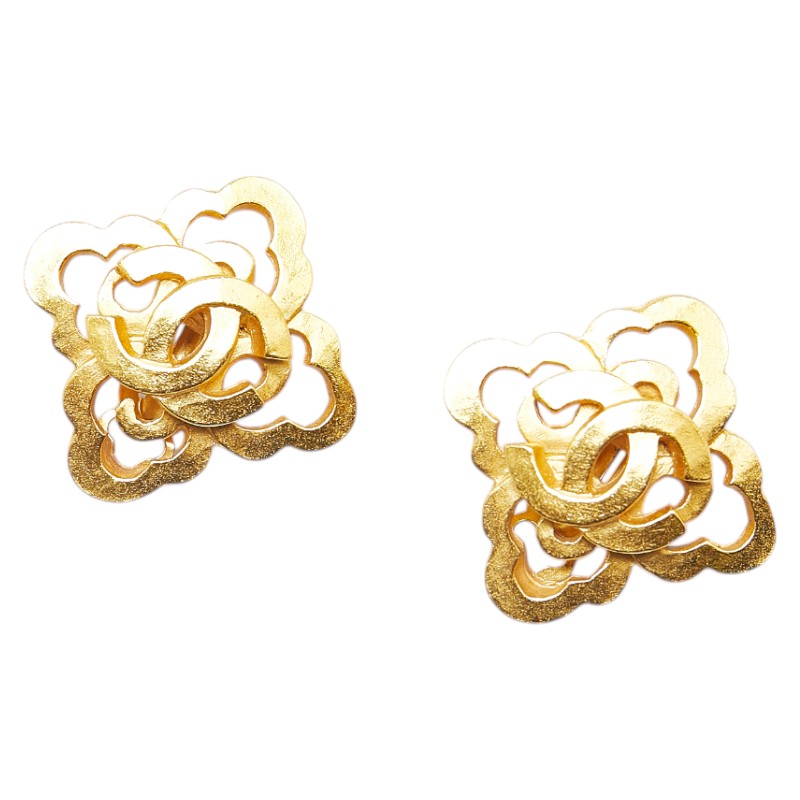 シャネル ココマーク イヤリング ゴールド メッキ レディース CHANEL 【中古】|【銀座パリス】 店