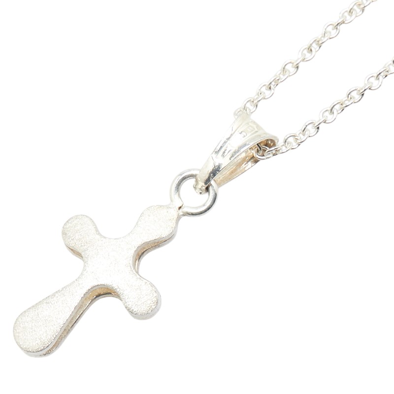 極美品✨ ティファニー ネックレス クロス 十字架 AG925 AU750 極美品】Tiffany ティファニー クロスネックレス SILVER925