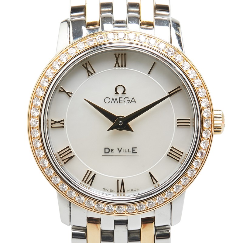 A♪美品♪OMEGA/オメガDeville/デビル プレステージ ゴールド OMEGA - OMEGA オメガ DeVille デビル プレステージ 15Pダイヤ