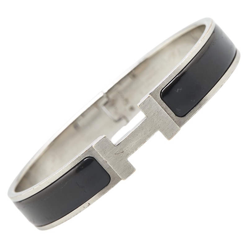 良品 HERMES 名作 クリックH シルバー ブレスレット 楽天市場】エルメス クリックH PM ブレスレット シルバー ブルー