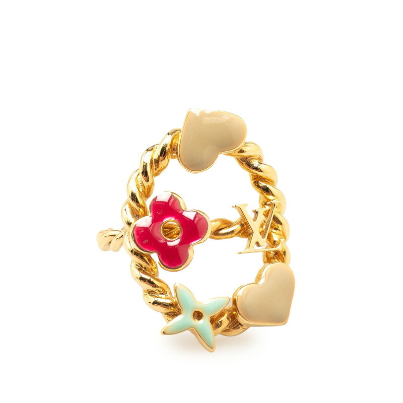 LOUIS VUITTON リング・フラワー フル ゴールド 中古】 ルイ・ヴィトン LOUIS VUITTON リング 指輪 花