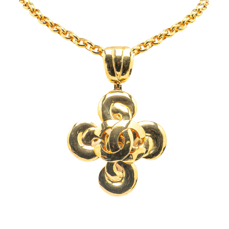 シャネル CHANEL ヴィンテージ プレート ロゴ ネックレス CHANEL 【広尾店】シャネル ココマーク ネックレス シルバー