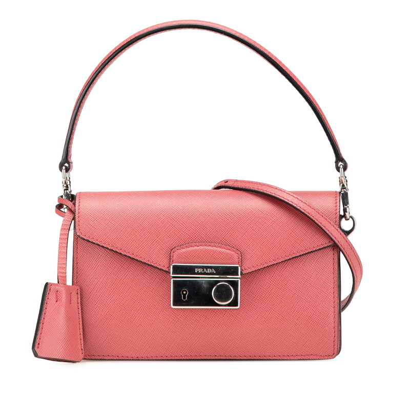 PRADA プラダ ハンドバッグ　ピンクベージュ PRADA プラダ ハンドバッグ サフィアーノ ピンクベージュ