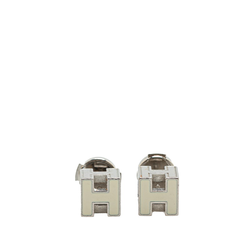 HERMES アイボリー カージュドアッシュ ピアス 楽天市場】エルメス HERMES カージュ ド アッシュ Hキューブ