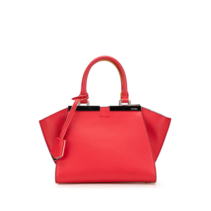 フェンディ プチ トロワジュール ハンドバッグ 8BH333 レッド レザー レディース FENDI 【中古】 50,880円