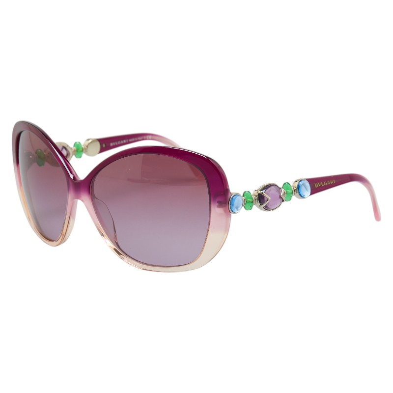 BVLGARI ブルガリ ラインストーン サングラス 8099-B グレー ブルガリ