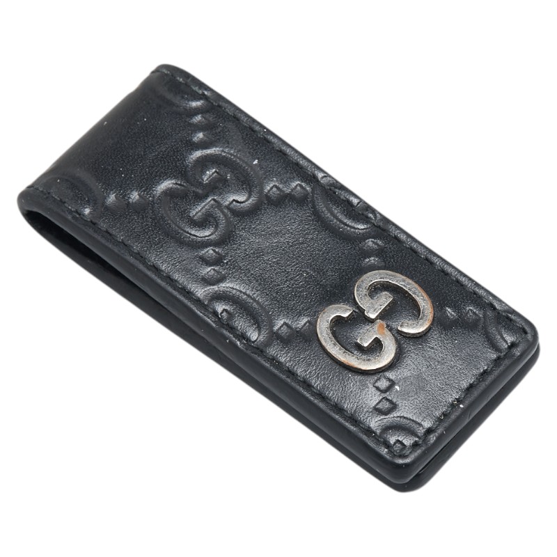 【GUCCI/グッチ】 美品　マネークリップ　カードケース　名刺入れ　ブラック グッチ GUCCI カードケース 名刺入れ メンズ レディース