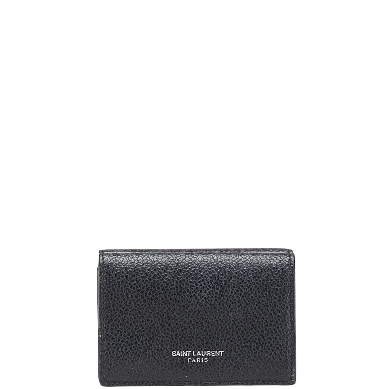 SAINT LAURENT★エレガント上品 レザー 三つ折りコンパクト 財布 楽天市場】【中古】イブ・サンローラン コンパクトウォレット 三