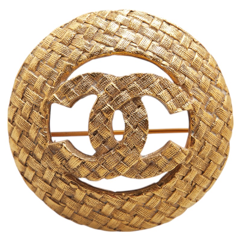 楽天市場】シャネル CHANEL ココマーク ブローチ ラウンド型