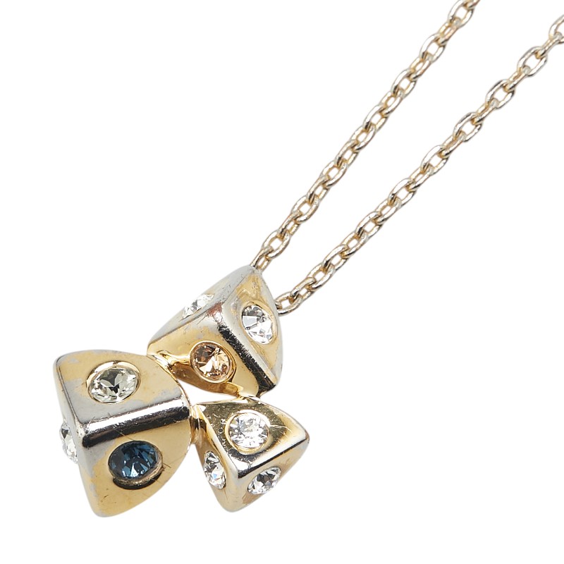 ルイ ヴィトン サプルネックレス LV トランキーズ アキュミュレーション ネックレス M68169 ゴールド マルチカラー メッキ レディース LOUIS VUITTON 【中古】