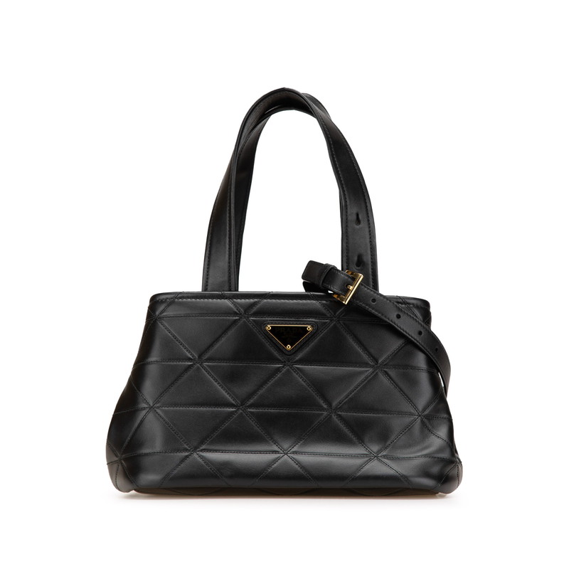 PRADA ブラック トートバッグ キルティング 楽天市場】プラダ PRADA キルティング チェーントート トート