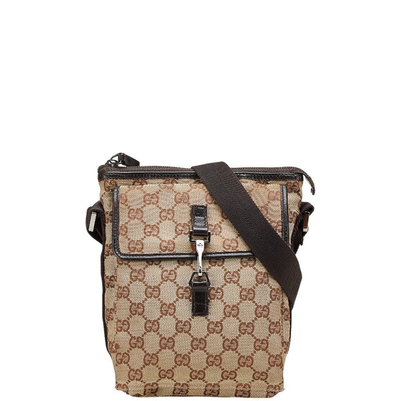 グッチ　美品　ショルダーバッグ　GGキャンバス　レザー　ロゴ　総柄　レディース 楽天市場】GUCCI グッチ 200047 GGキャンバス ショルダーバッグ