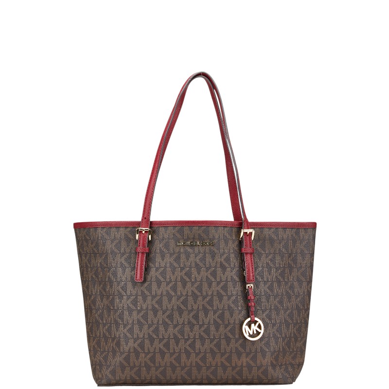 1円 ■ 新品同様 マイケルコース トートバッグ PVC パープル系 レディース お出掛け MICHAEL KORS ■ Blue MICHAEL KORS 特価 マイケルコース バッグ レディース トートバッグ